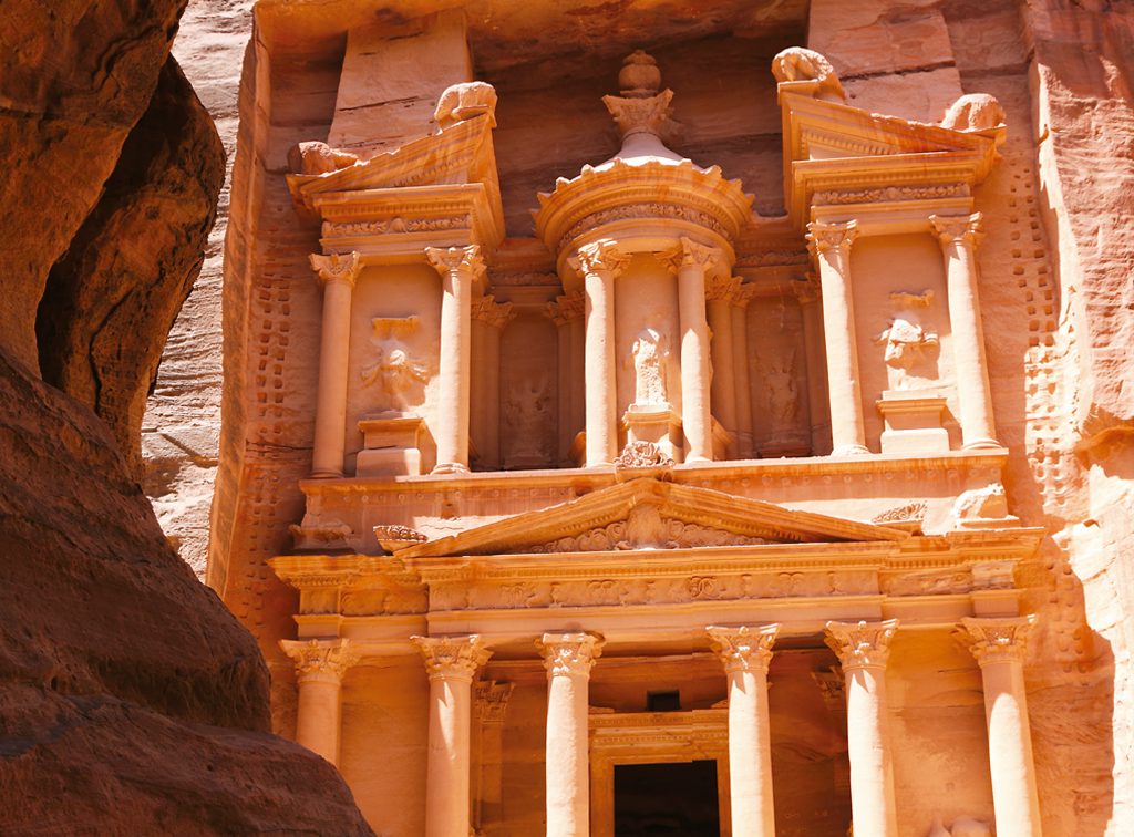 Cidade d e Petra na Jordânia